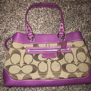 Monogram coach purse